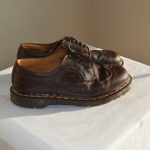 Dr. Martens Brown Leather Air Cushion Men's Platform Oxford